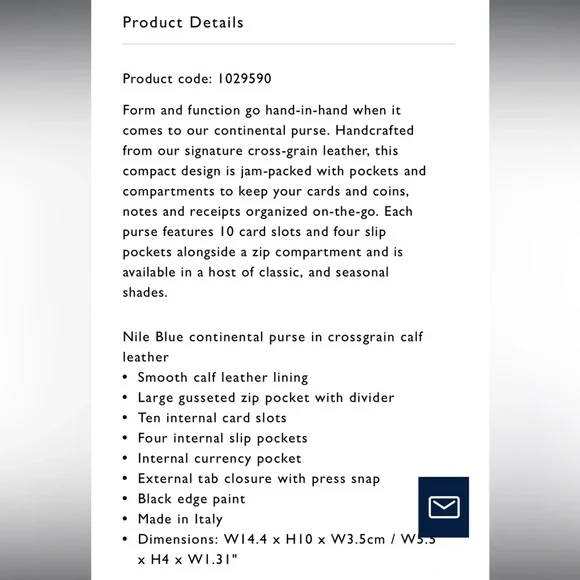 Rare Smythson Continental Wallet (NIB; Pink) - Picture 16 of 16